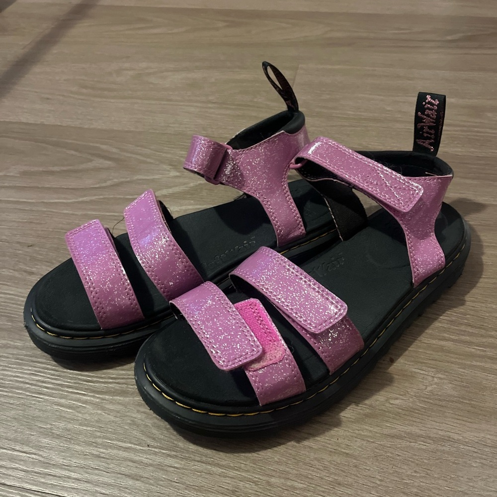 Dr. Martens Pink Glitter Sandals